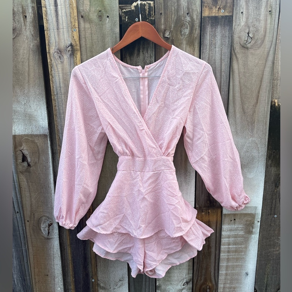 Small - Light Pink, Baby Pink Romper